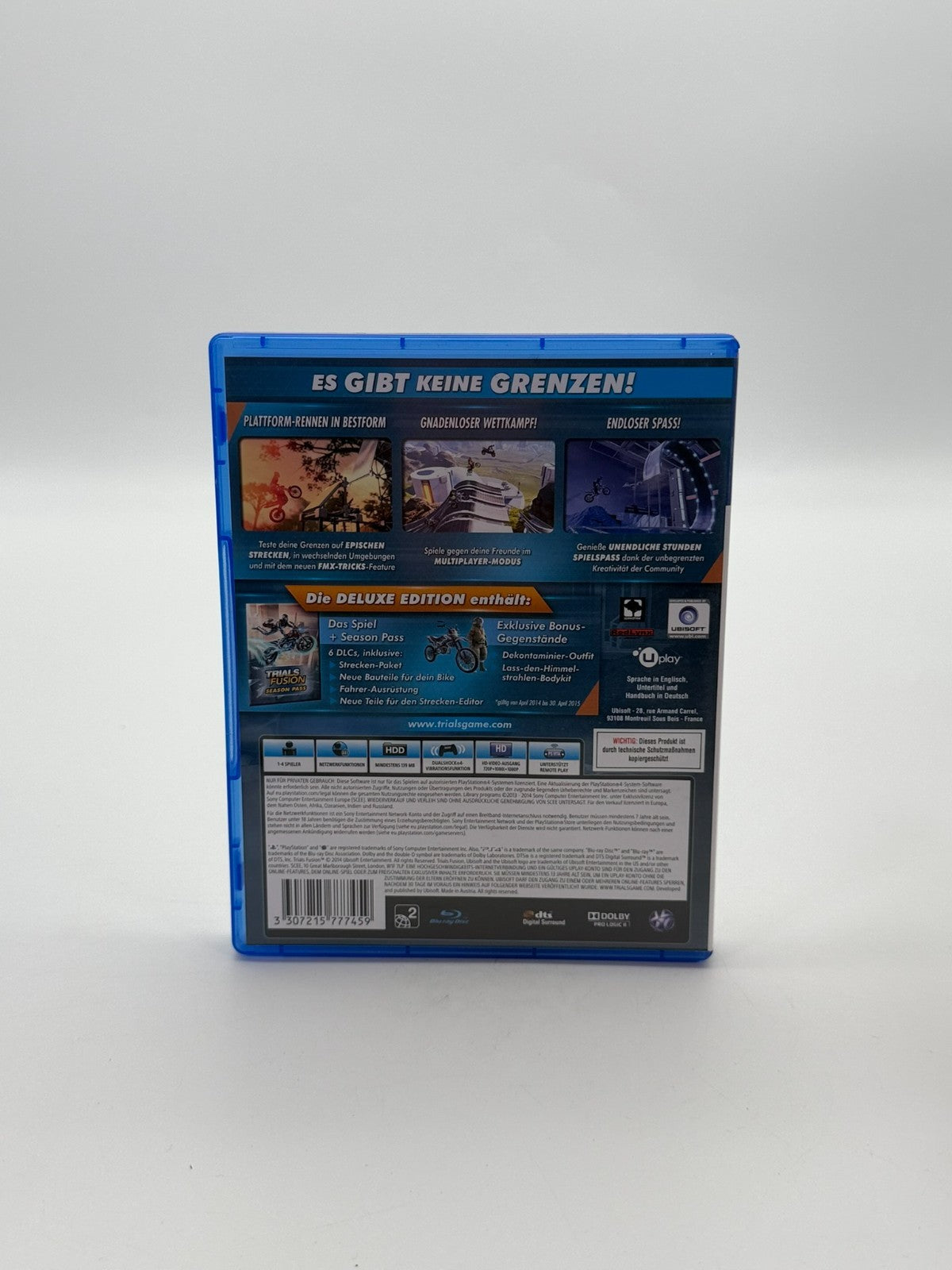 Trials Fusion Sony Playstation 4 bon état CIB OVP