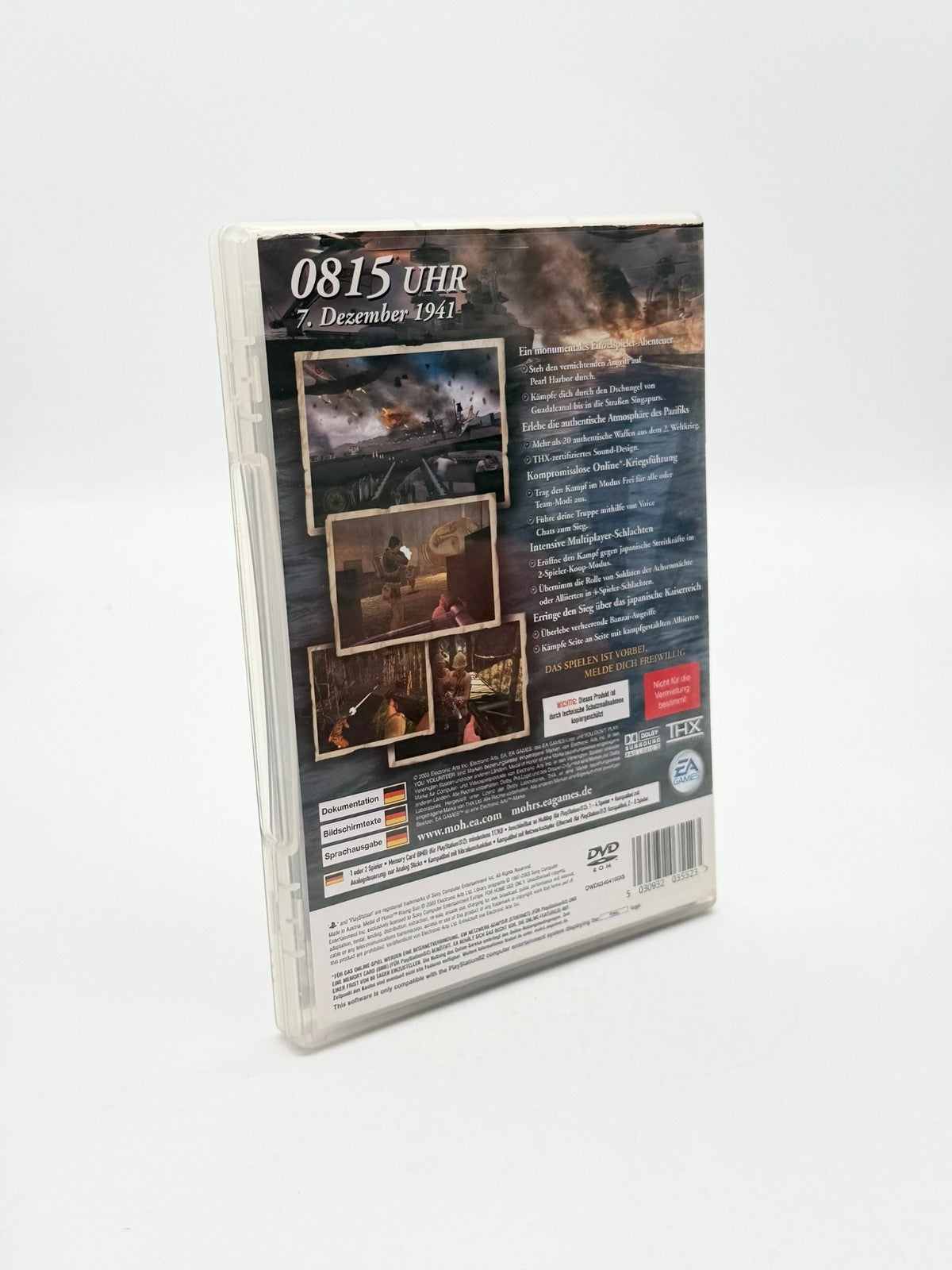 Medal Of Honor Rising Sun Sony Playstation 2 guter Zustand CIB OVP