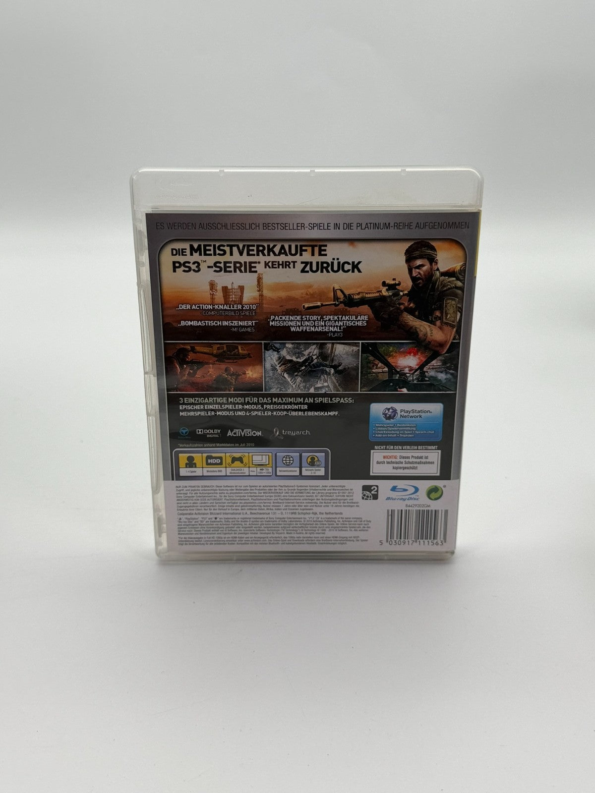 Call Of Duty Black Ops Sony Playstation 3 Sehr guter Zustand OVP CIB