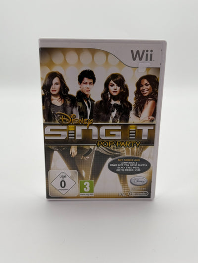 Disney Sing It Pop Party Nintendo Wii guter Zustand CIB OVP