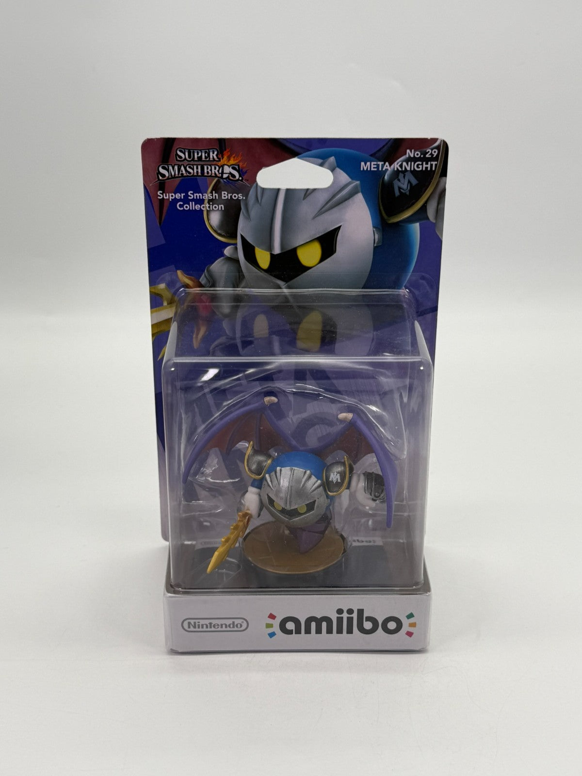 Super Smash Bros. Meta Knight No. 29 Amiibo scellé en usine Neuf CIB OVP