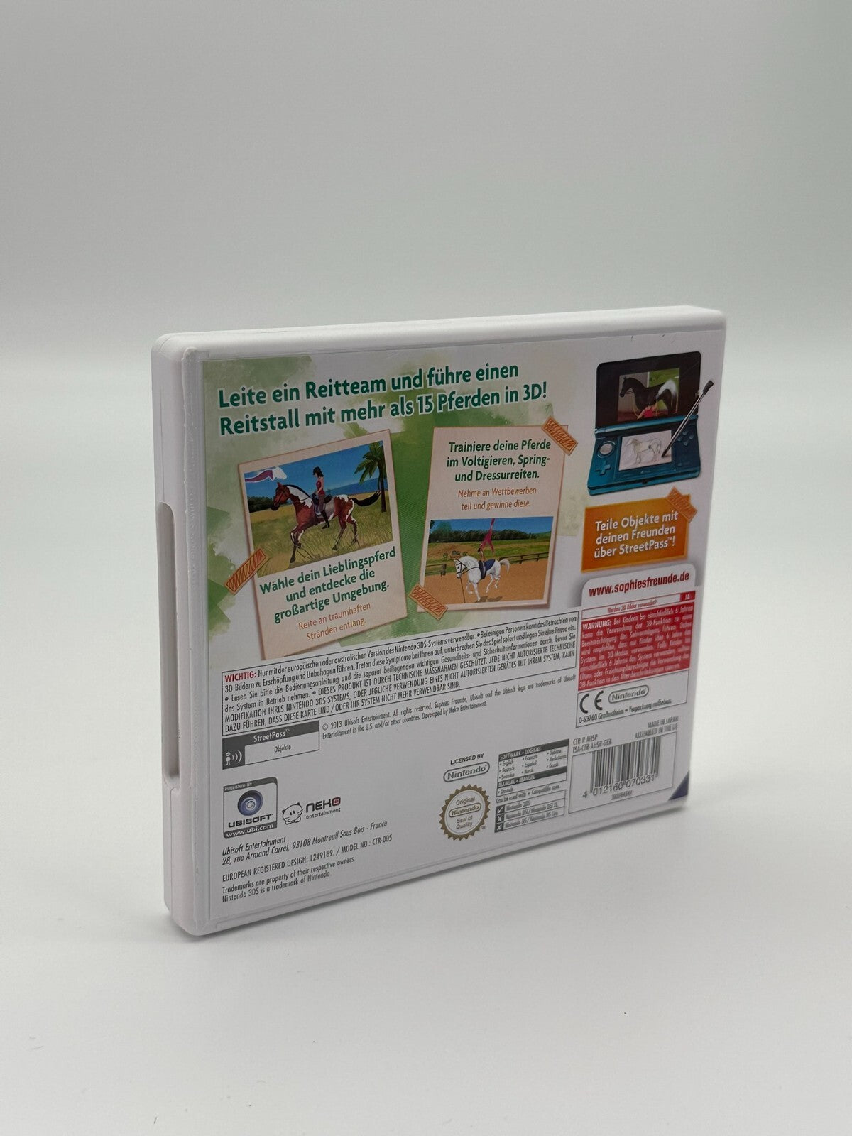 Sophie's Friends Riding Champion Nintendo 3DS Very good condition CIB OVP