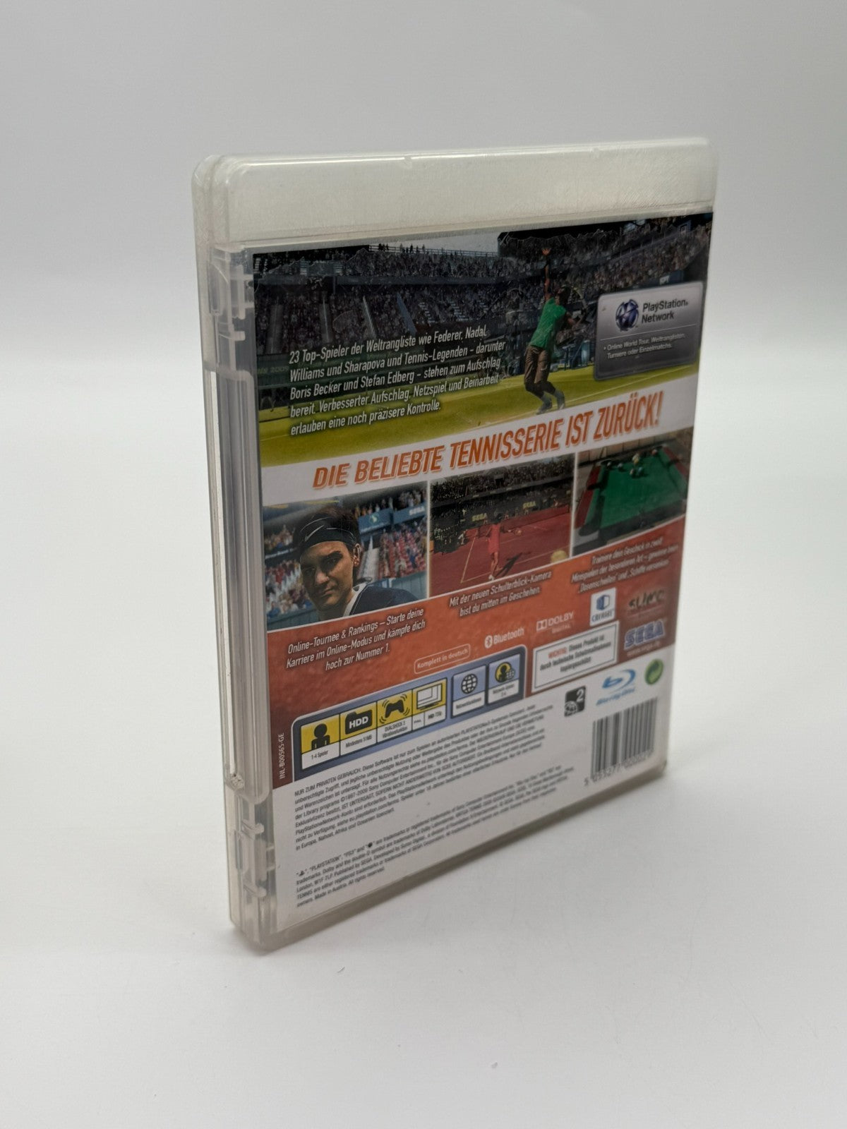 Virtua Tennis 2009 Sony Playstation 3 guter Zustand CIB OVP