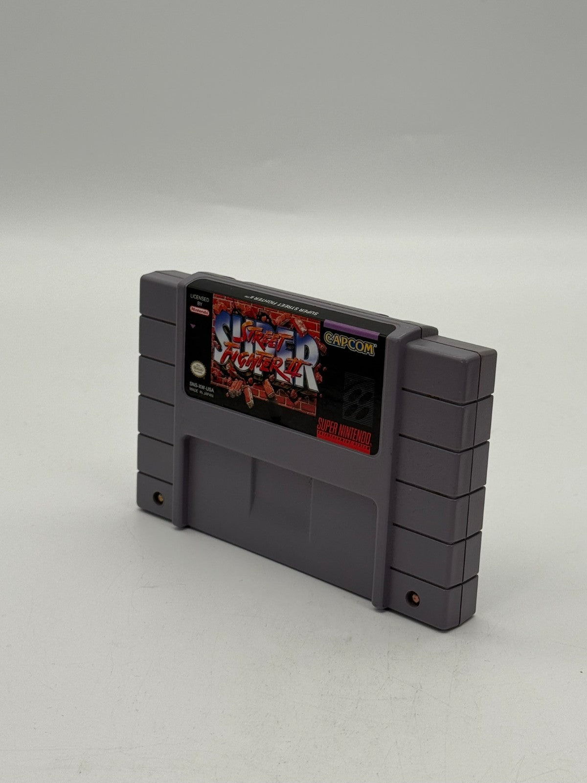 Street Fighter II Super Nintendo SNES NTSC-U/C Good Condition Cartridge + Case