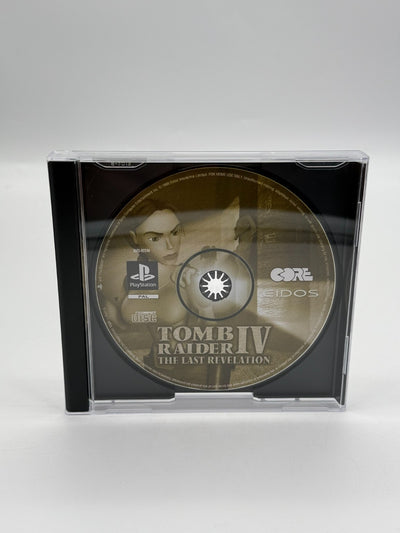 Tomb Raider IV The Last Revelation Sony Playstation 1 Disc & Boîtier uniquement bon état