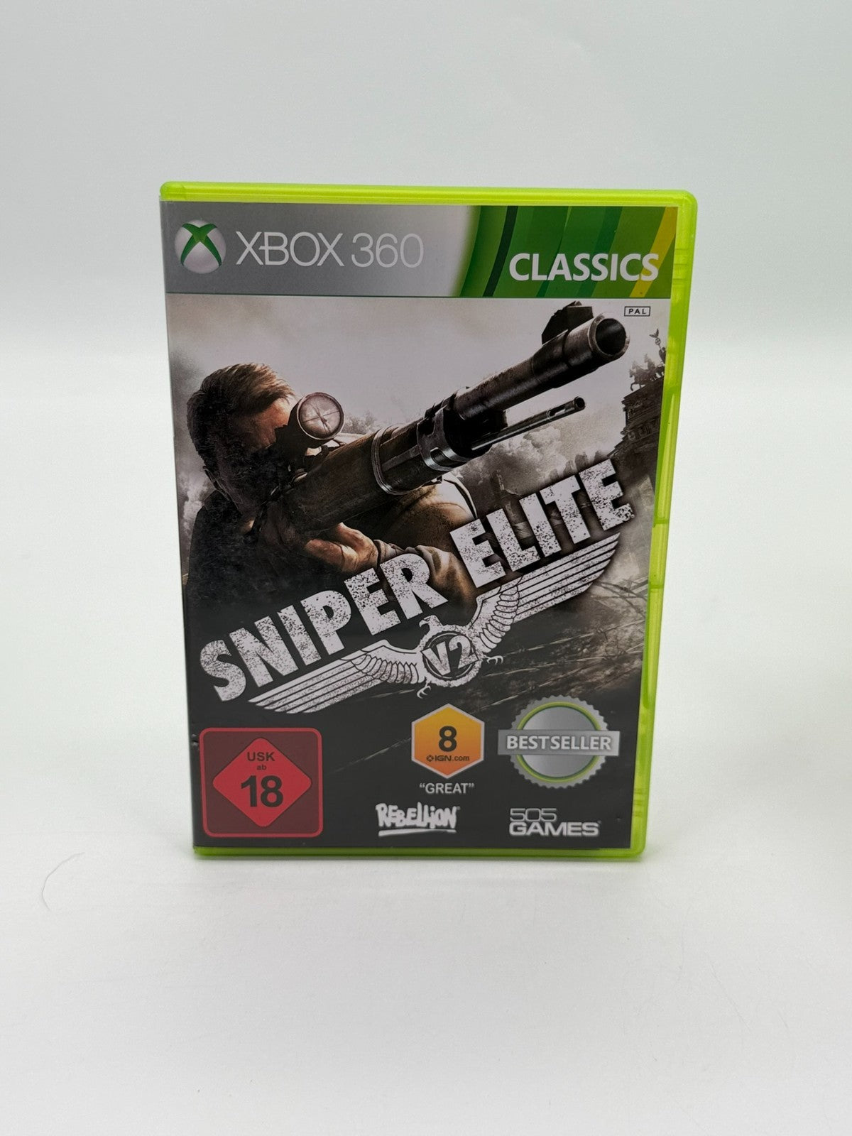 Sniper Elite V2 Microsoft Xbox 360 Classics Very Good Condition CIB OVP