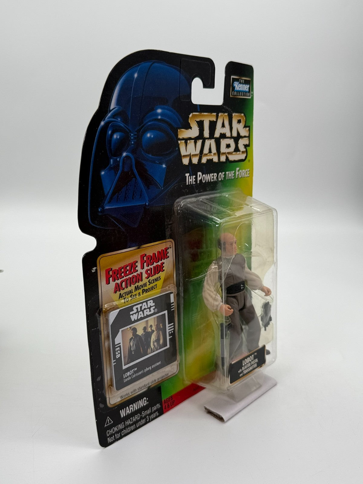 Figurine Star Wars The Power Of The Force Lobot avec Blaster Collection Kenner Neuve
