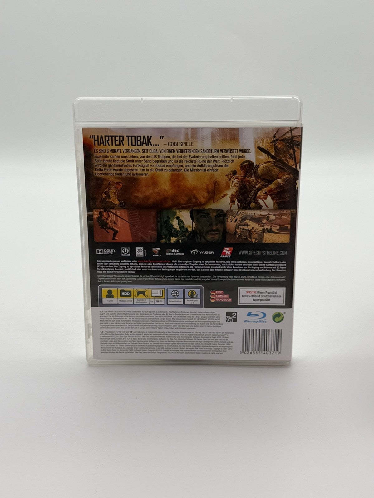 Spec Ops The Line Sony Playstation 3 Sehr guter Zustand CIB OVP