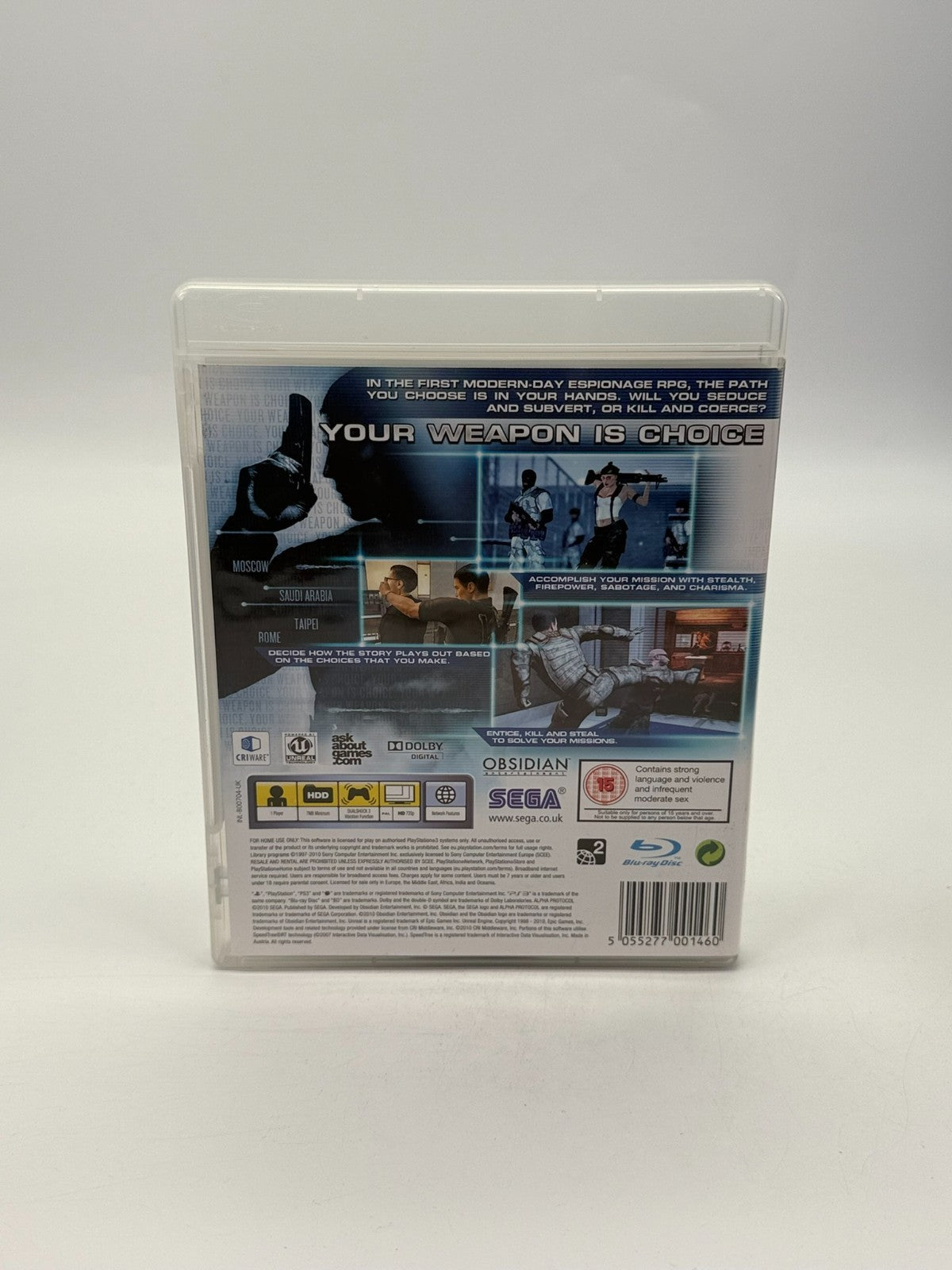 Alpha Protocol Sony Playstation 3 Very good condition Original packaging