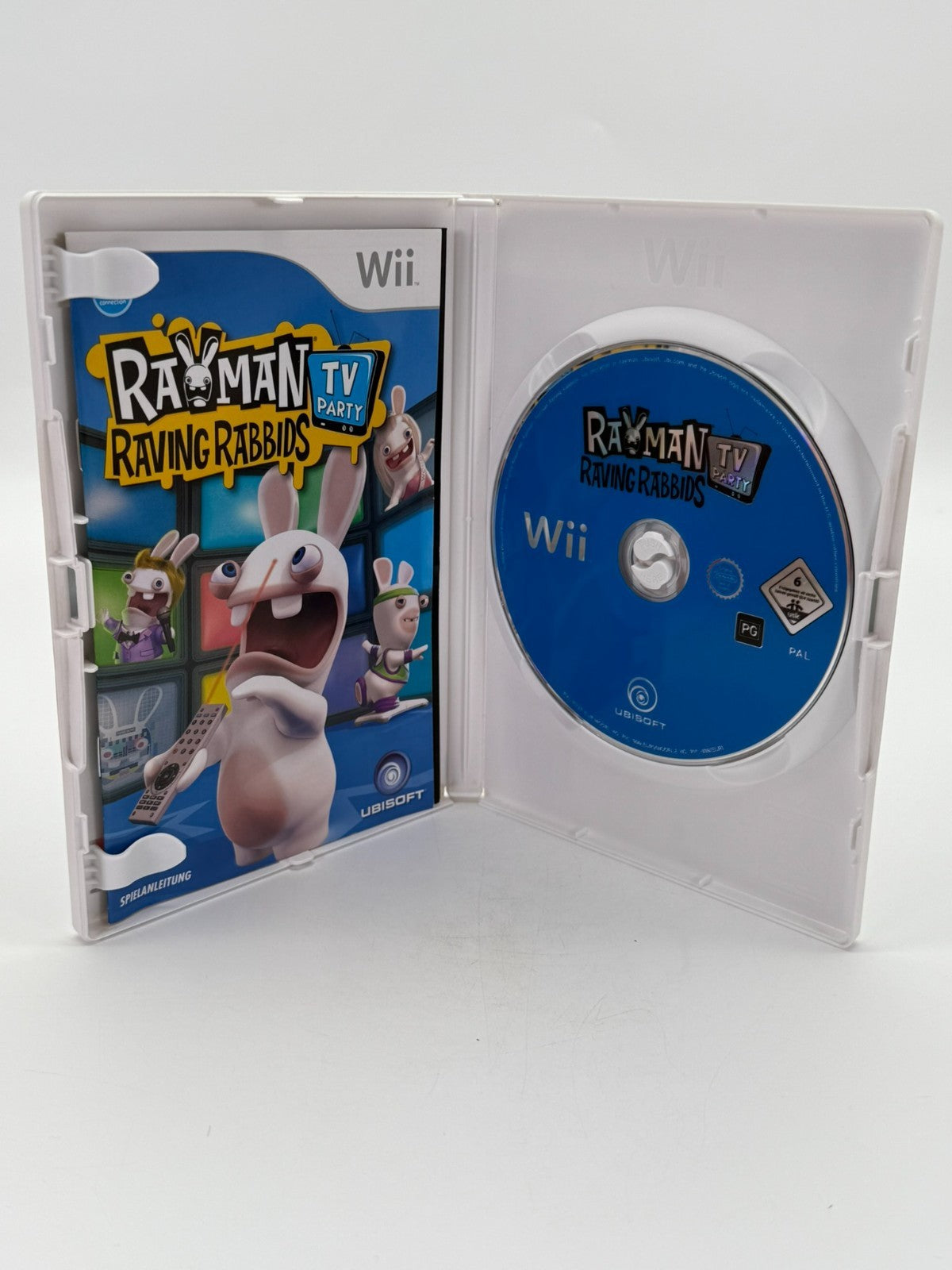 Rayman Raving Rabbids TV Party Nintendo Wii Sehr guter Zustand CIB OVP