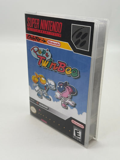 Pop´n TwinBee Super Nintendo SNES PAL bon état Cartouche + Housse de protection