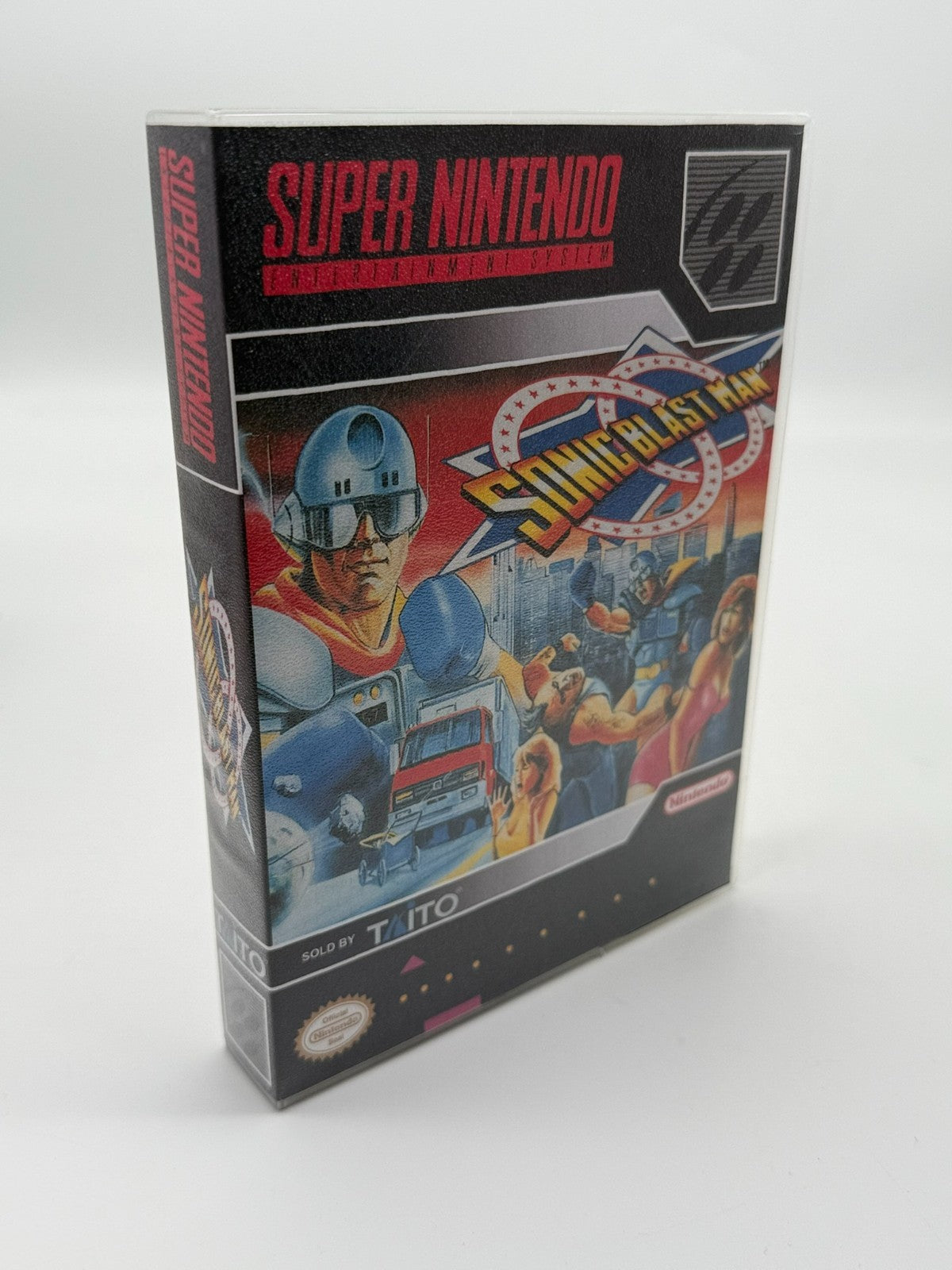 Sonic Blast Man Super Nintendo SNES NTSC-U/C guter Zustand