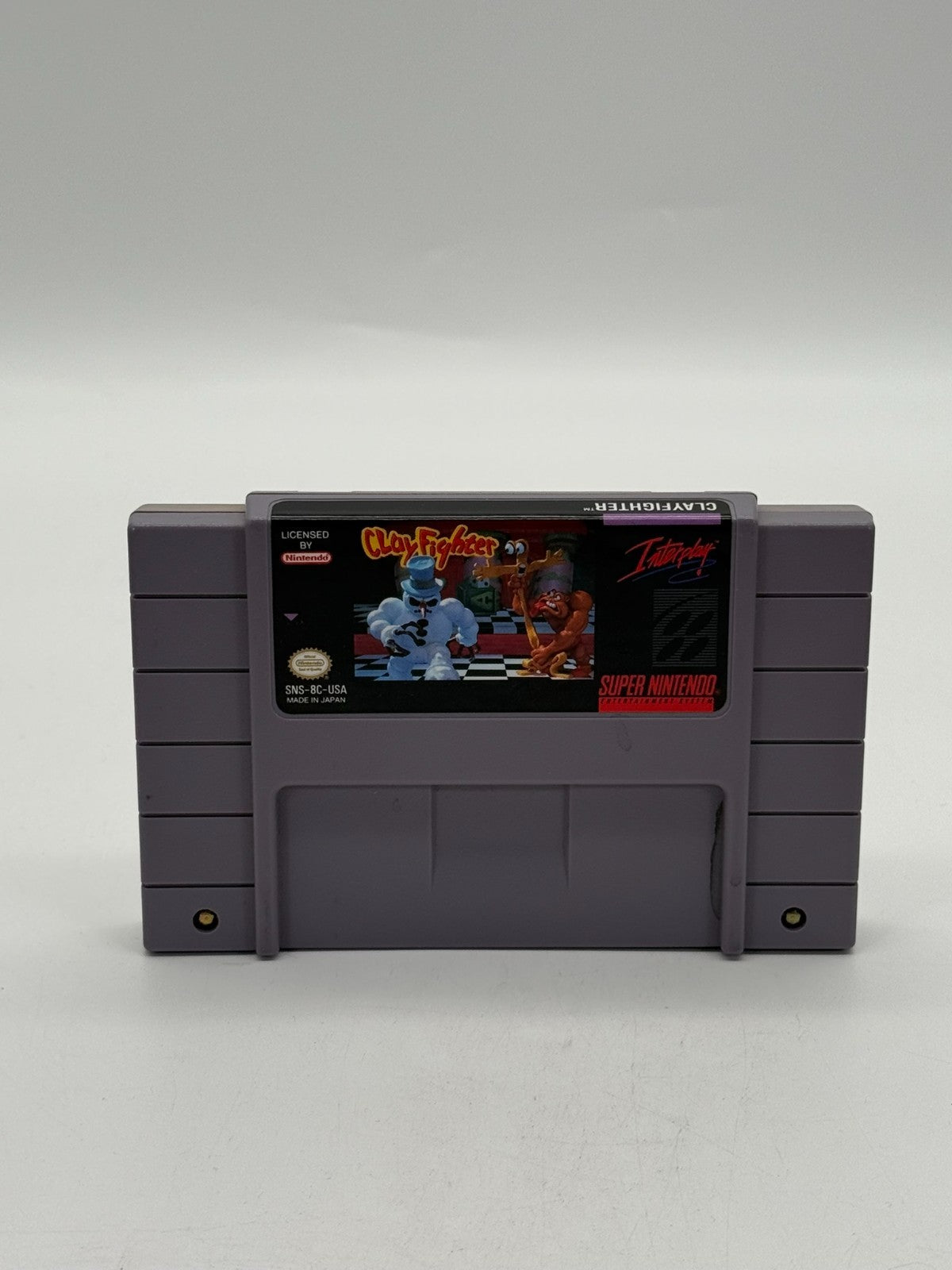 Clay Fighter Super Nintendo SNES NTSC-U/C good condition cartridge + case
