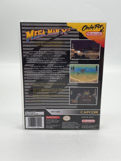 Mega Man X2 Super Nintendo SNES NTSC-U/C guter Zustand Modul + Anleitung