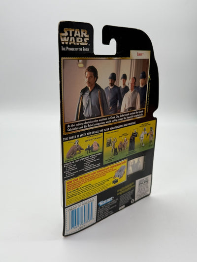 Figurine Star Wars The Power Of The Force Lobot avec pistolet blaster Kenner Neuve
