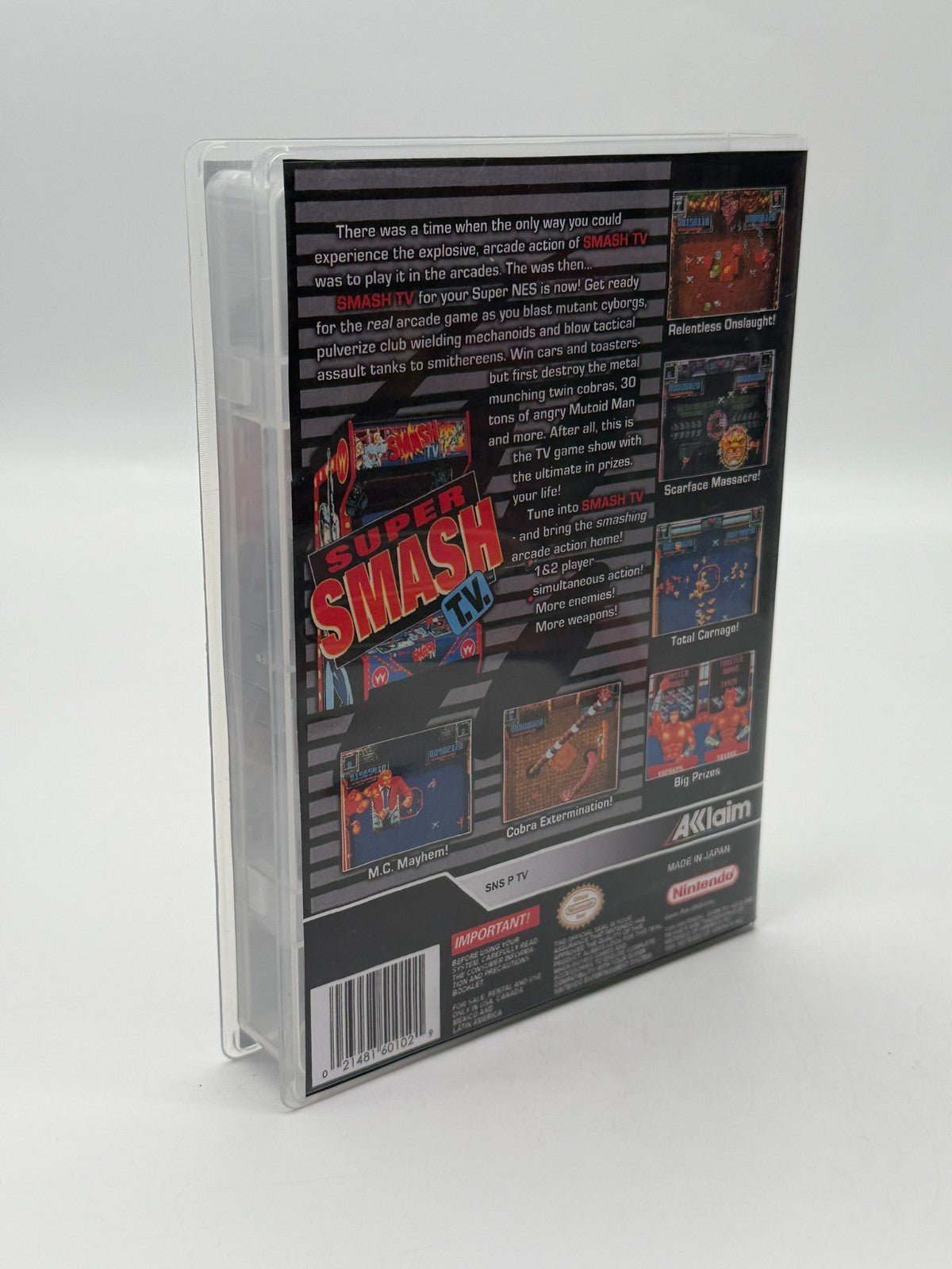 Super Smash T.V. Super Nintendo SNES NTSC-U/C bon - très bon cartouche + manuel