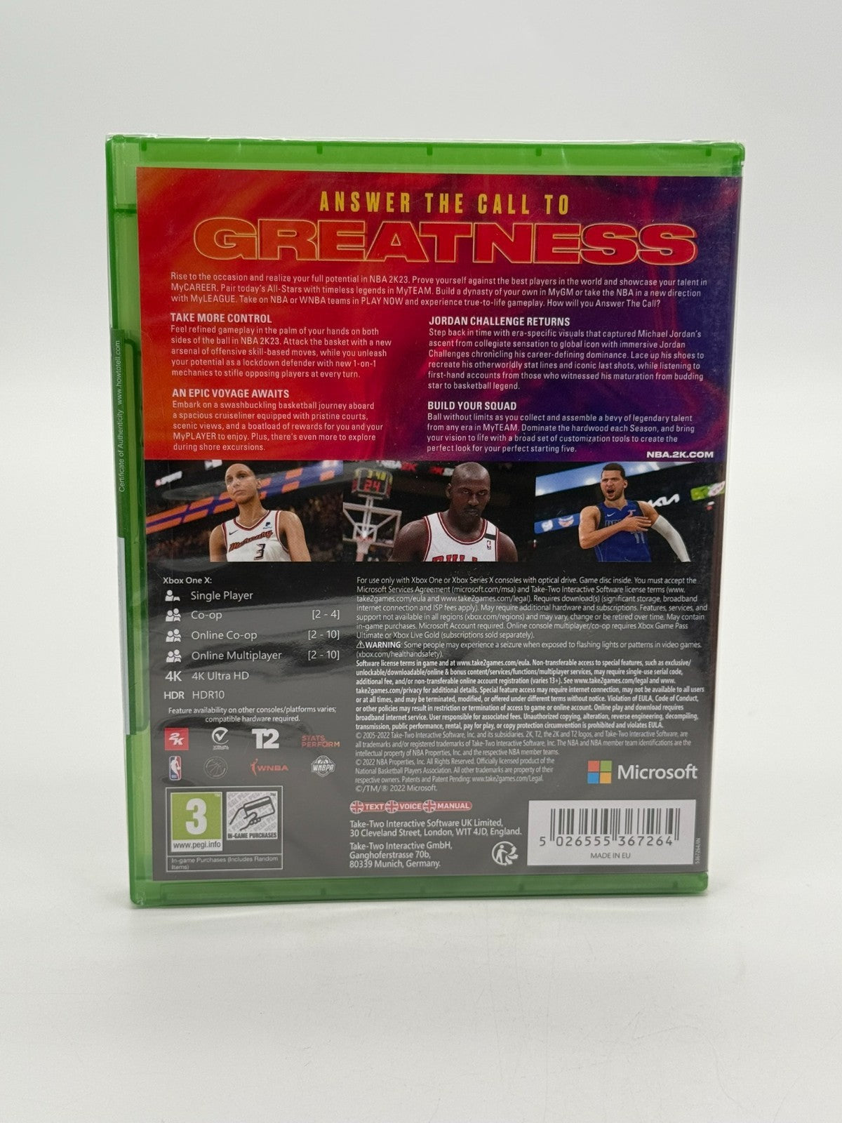 NBA 2K23 Microsoft XBox One Factory Sealed Original Packaging Complete In Box NEW