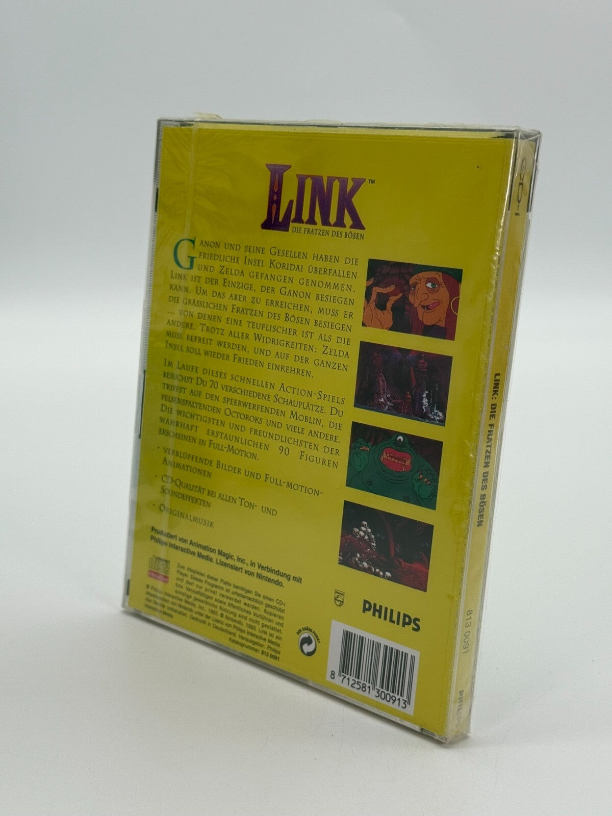 Link Die Fratzen Des Bösen Zelda Philips CD-i Factory Sealed Ultra Selten Neu