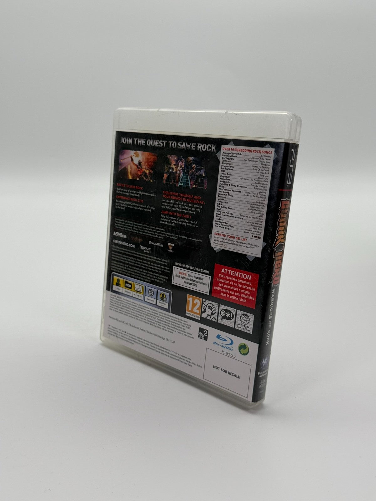 Guitar Hero Warriors of Rock Sony Playstation 3 Sehr guter Zustand CIB OVP