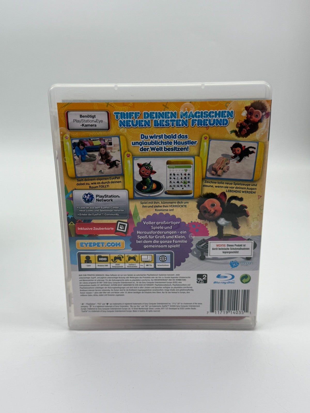 EyePet Sony Playstation 3 Sehr guter Zustand CIB OVP