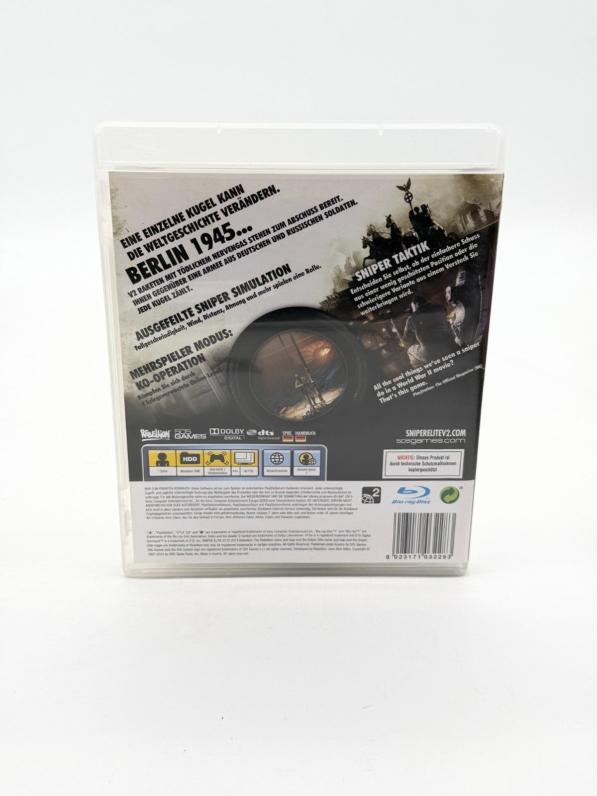Sniper Elite V2 Sony Playstation 3 Sehr guter Zustand CIB OVP