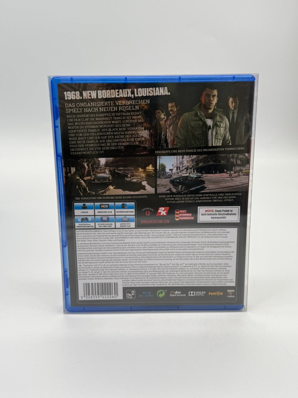 Mafia III Deluxe Edition Sony Playstation 4 Très bon état CIB OVP