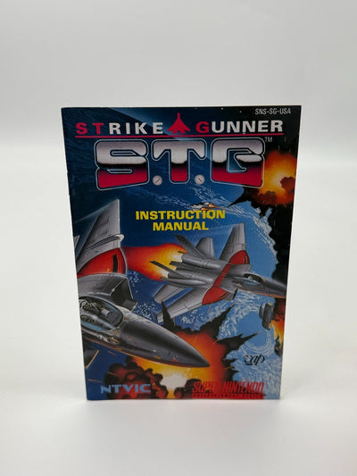 Strike Gunner S.T.G. Super Nintendo SNES NTSC-U/C bon - très bon + manuel