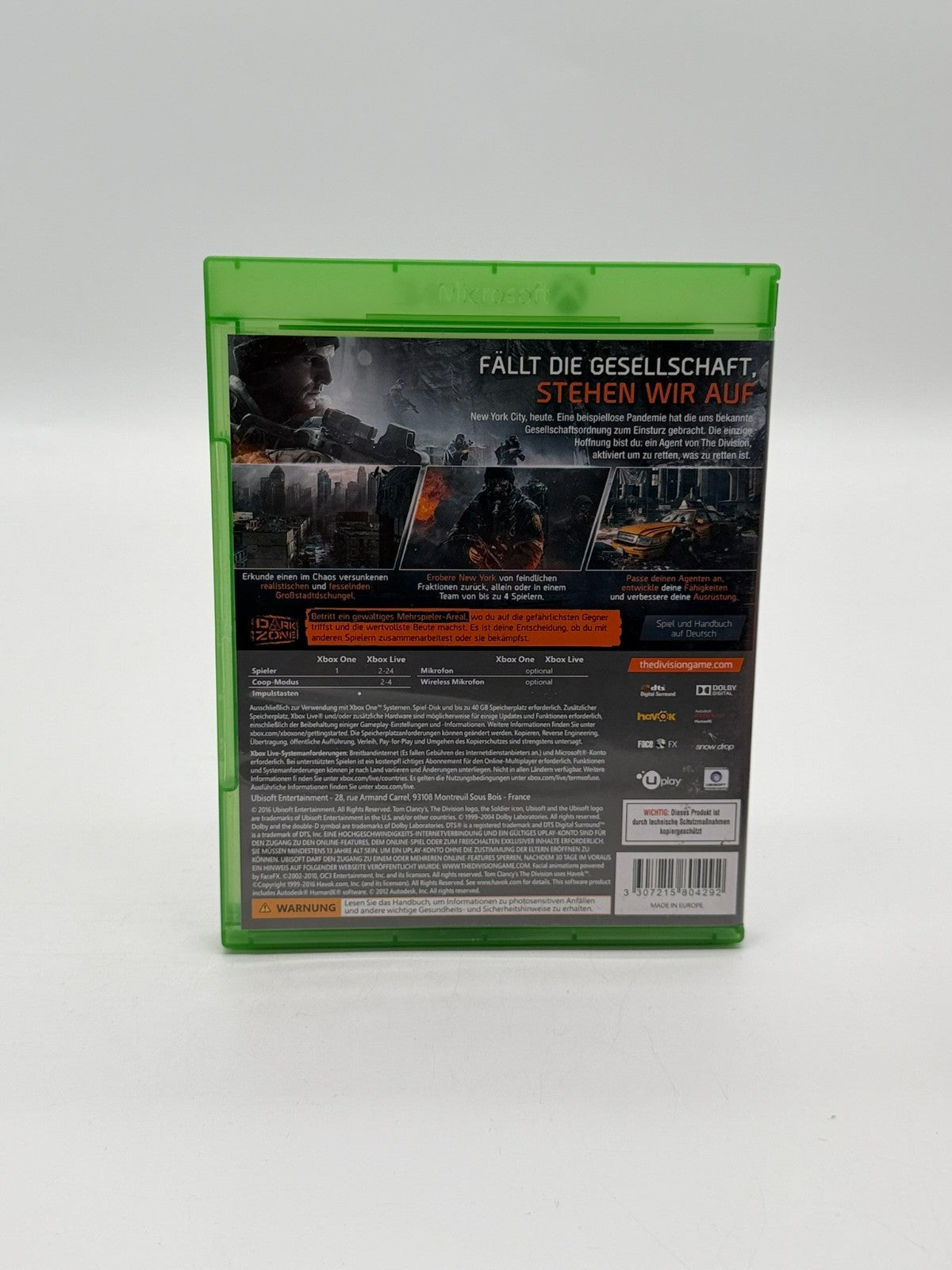 Tom Clancy's The Division Microsoft Xbox One Very good condition CIB OVP