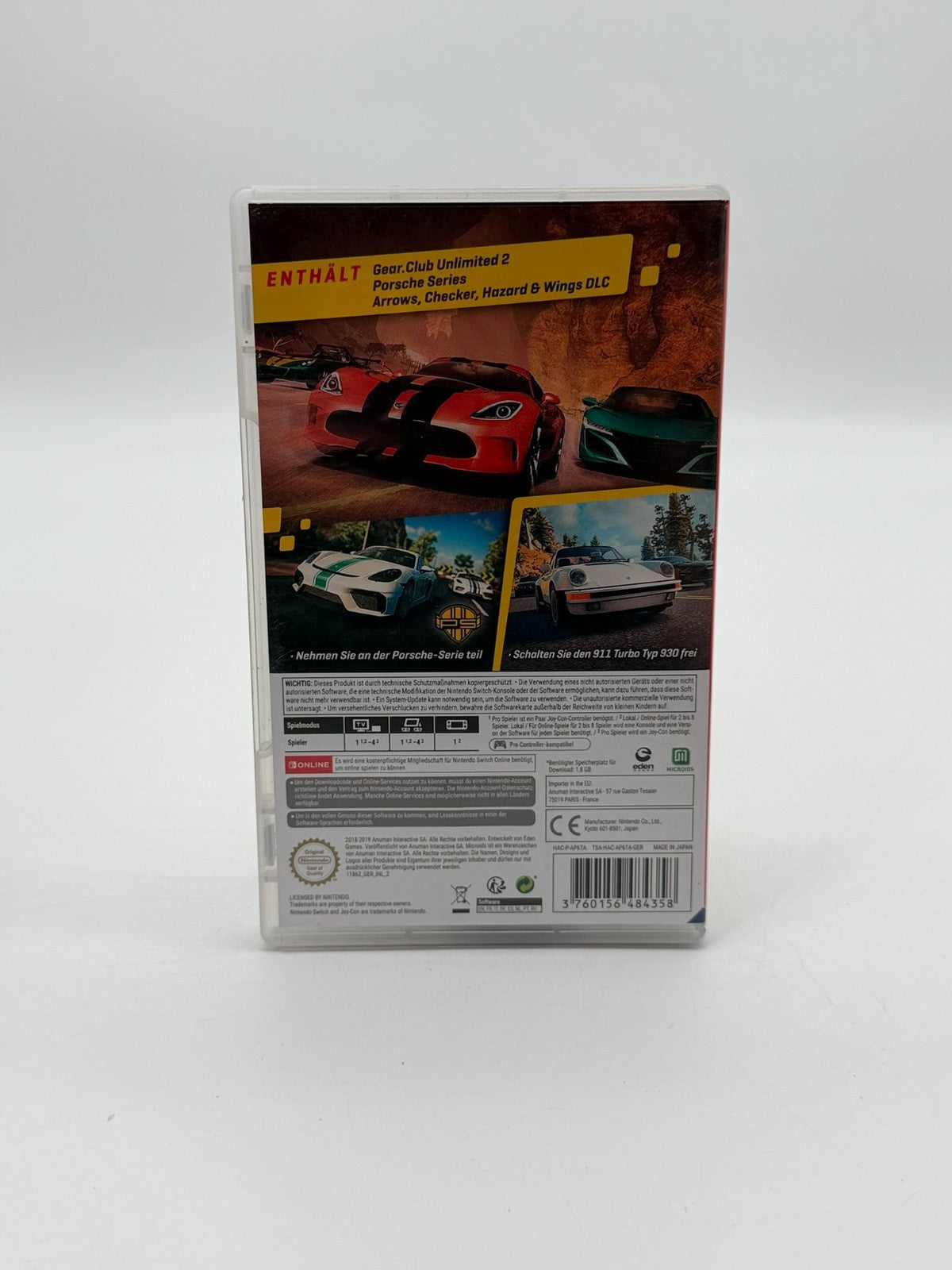 Gear Club Unlimited 2 Porsche Edition Nintendo Switch Very good condition CIB OVP