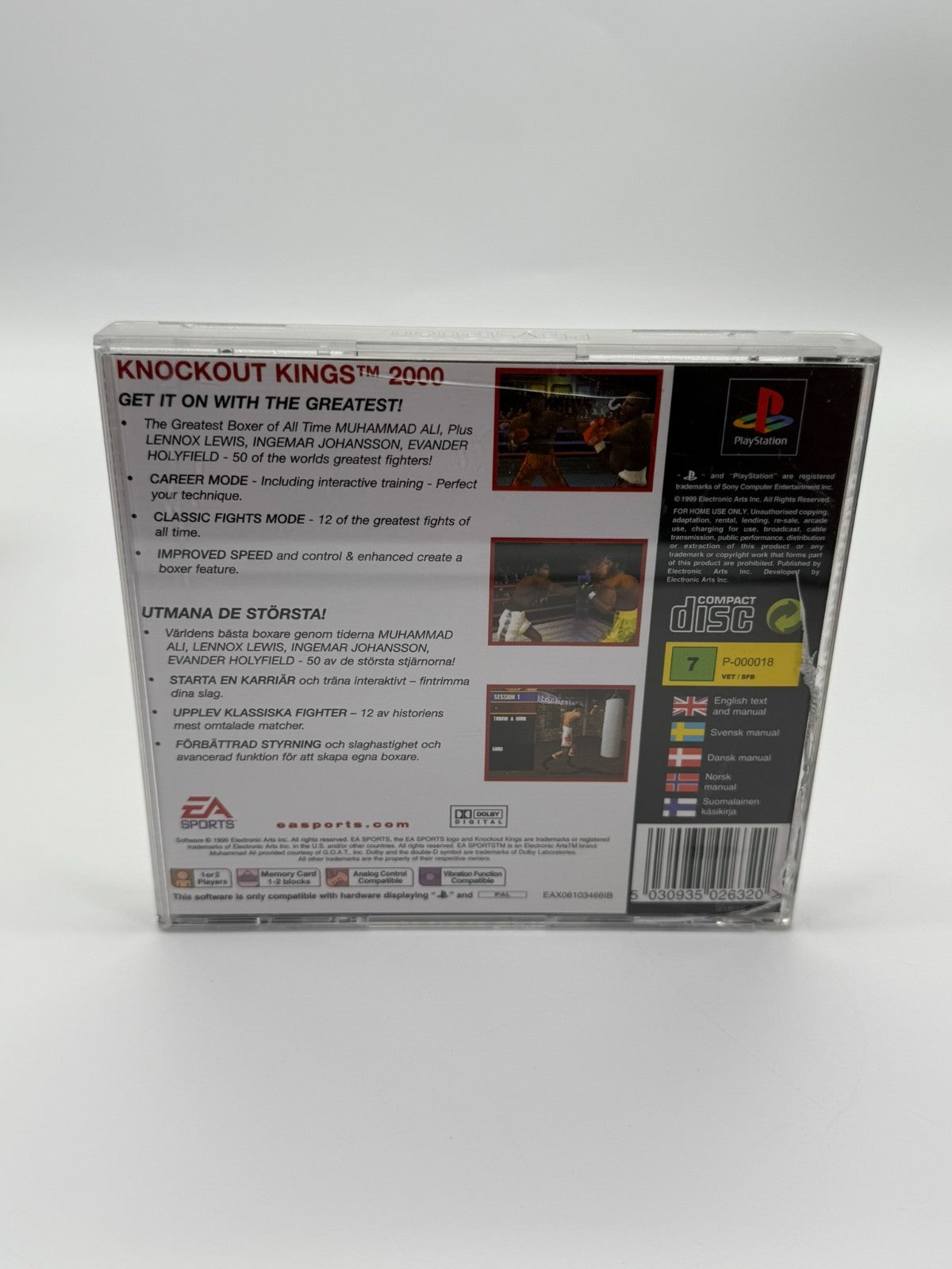 Knockout Kings 2000 Sony Playstation 1 guter Zustand CIB OVP