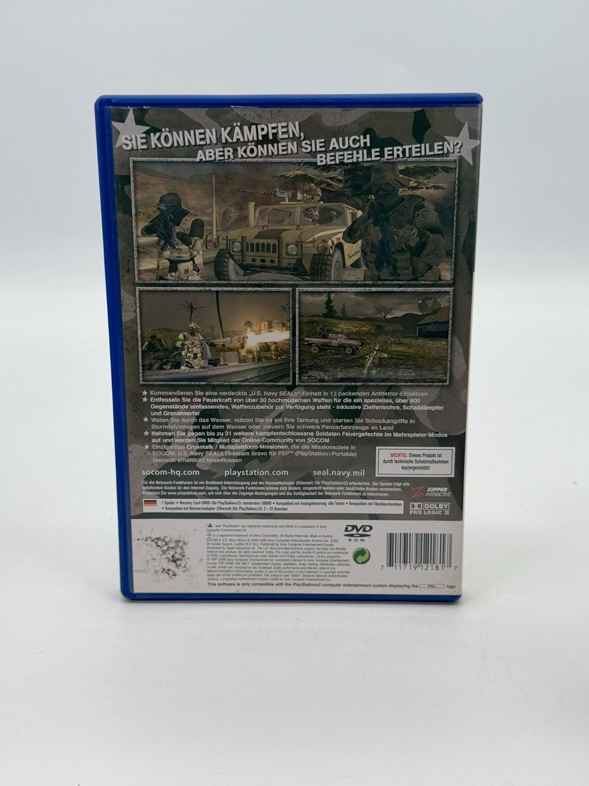 SOCOM 3 U.S. Navy SEALs Sony Playstation 2 Akzeptabler Zustand OVP