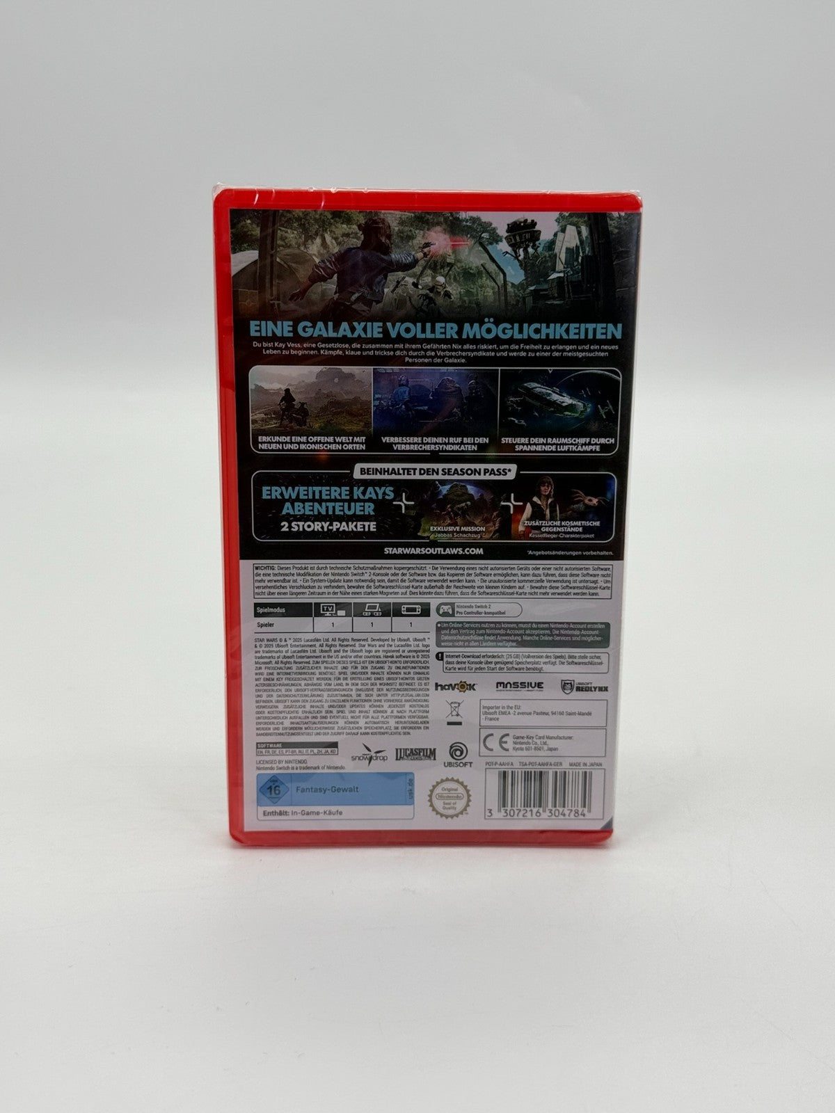 Star Wars Outlaws Gold Edition Nintendo Switch 2 New Factory Sealed CIB OVP