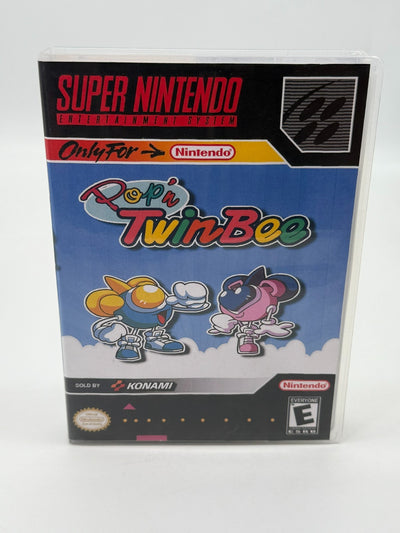 Pop´n TwinBee Super Nintendo SNES PAL bon état Cartouche + Housse de protection