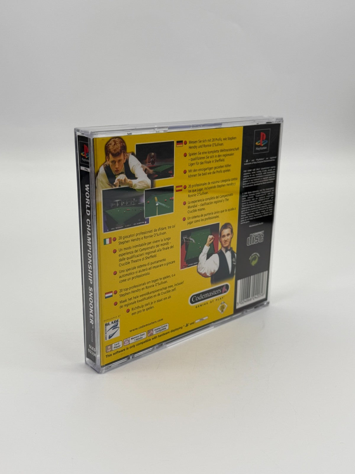 World Championship Snooker Sony Playstation 1 guter Zustand CIB