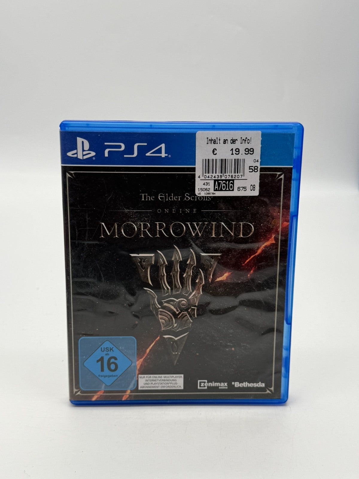 The Elder Scrolls Online Morrowind Sony Playstation 4 bon état emballage d'origine