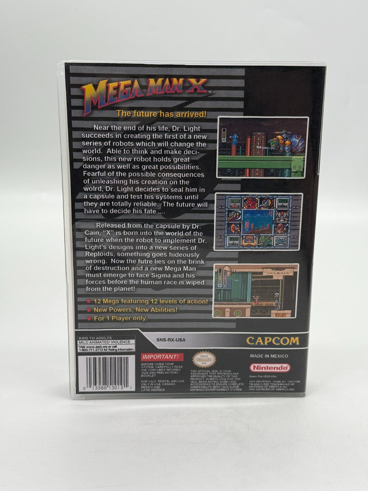 Mega Man X Super Nintendo SNES NTSC-U/C Very good condition Cartridge + Manual