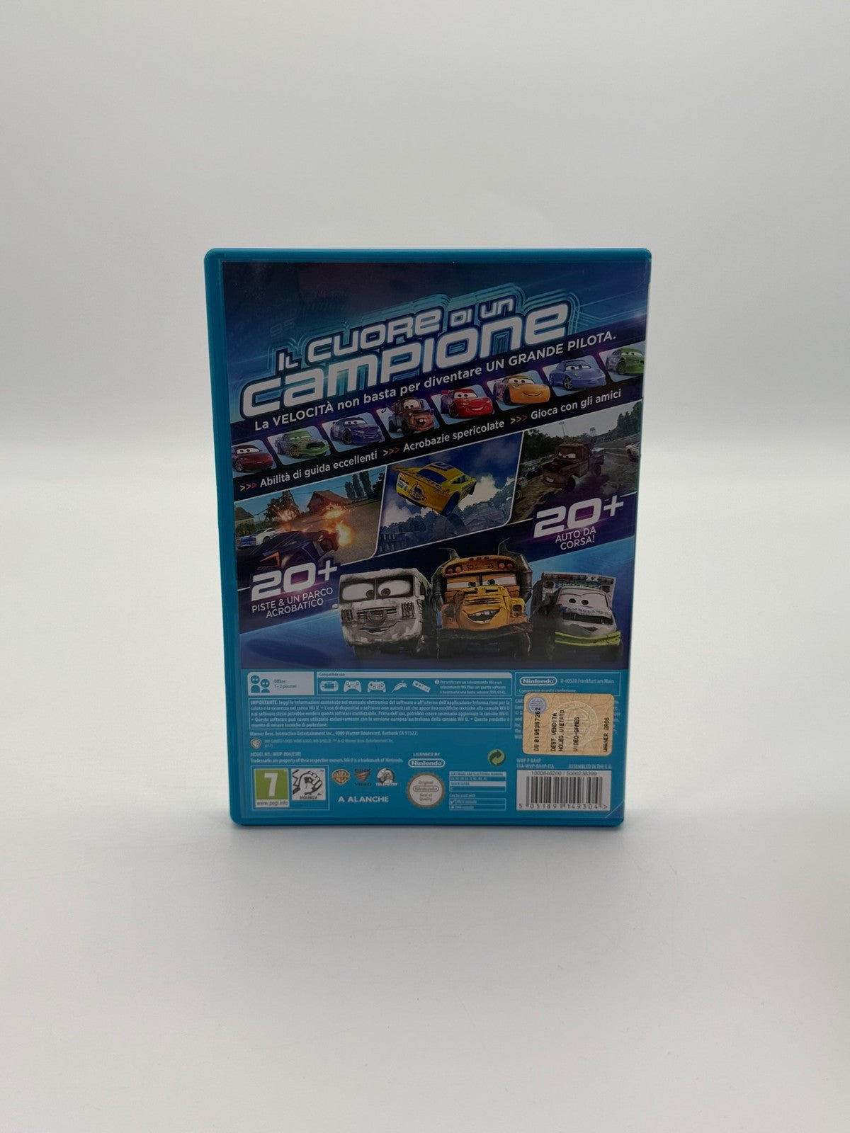 Disney Pixar Cars 3 Nintendo Wii U IT VERSION Very good condition CIB OVP