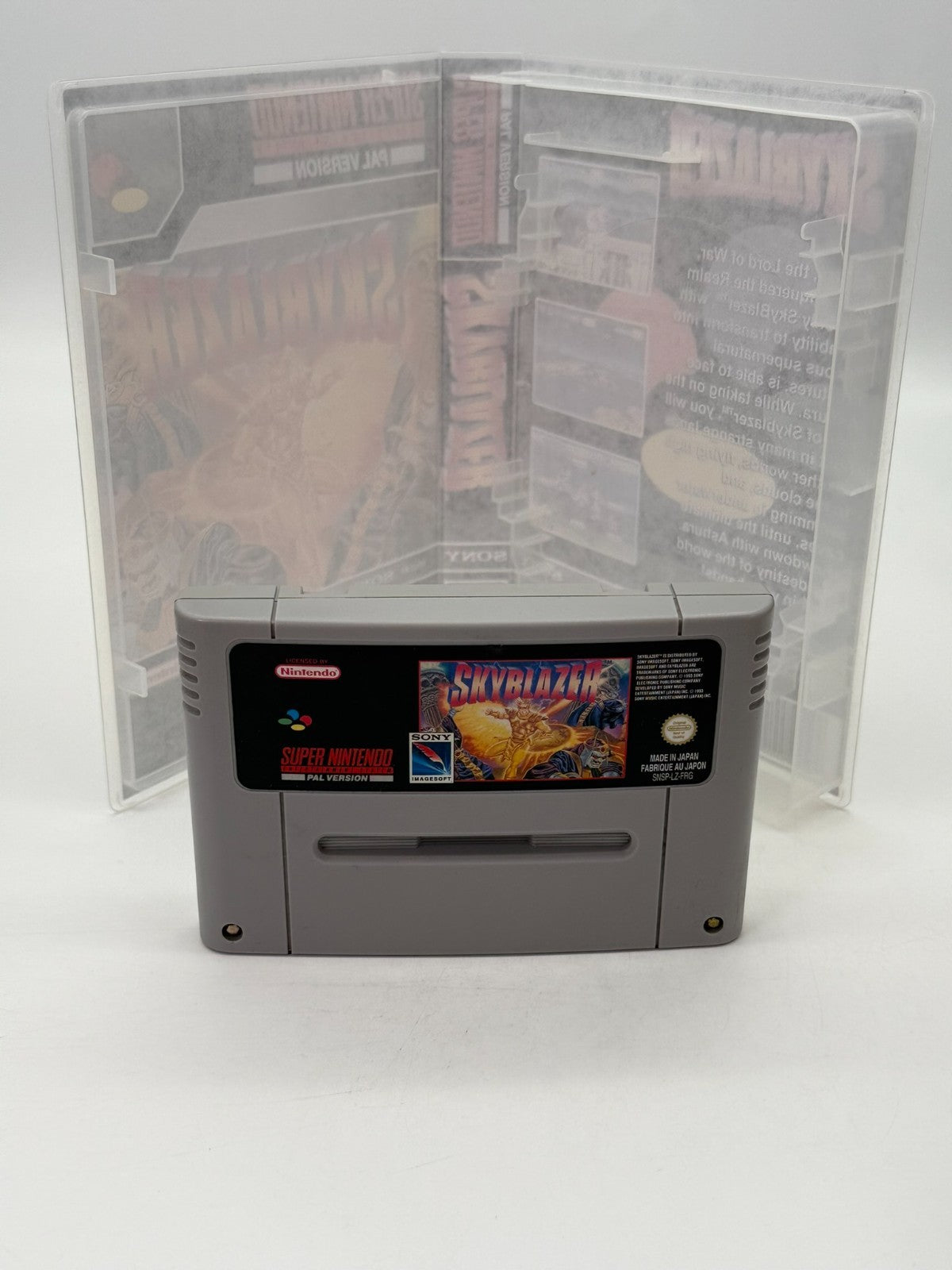 Skyblazer Super Nintendo SNES PAL bon état Cartouche + Housse de protection