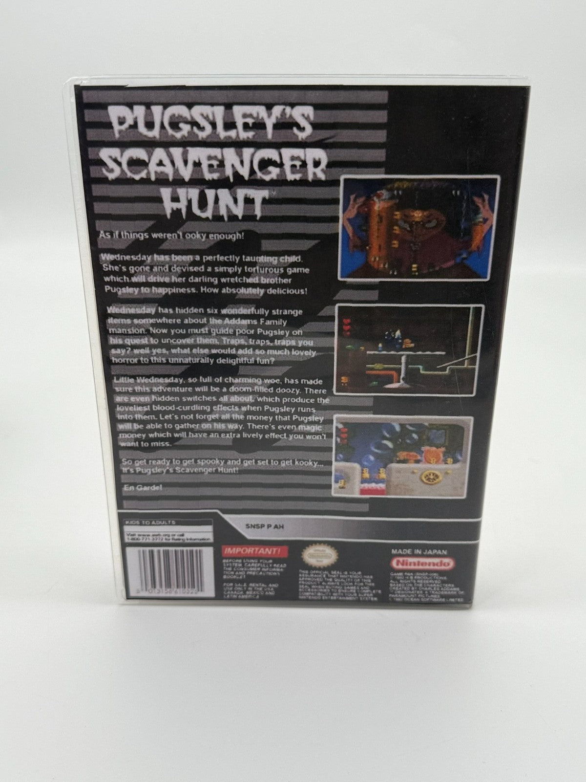 Pugsley's Scavenger Hunt Super Nintendo SNES NTSC-U/C bon état