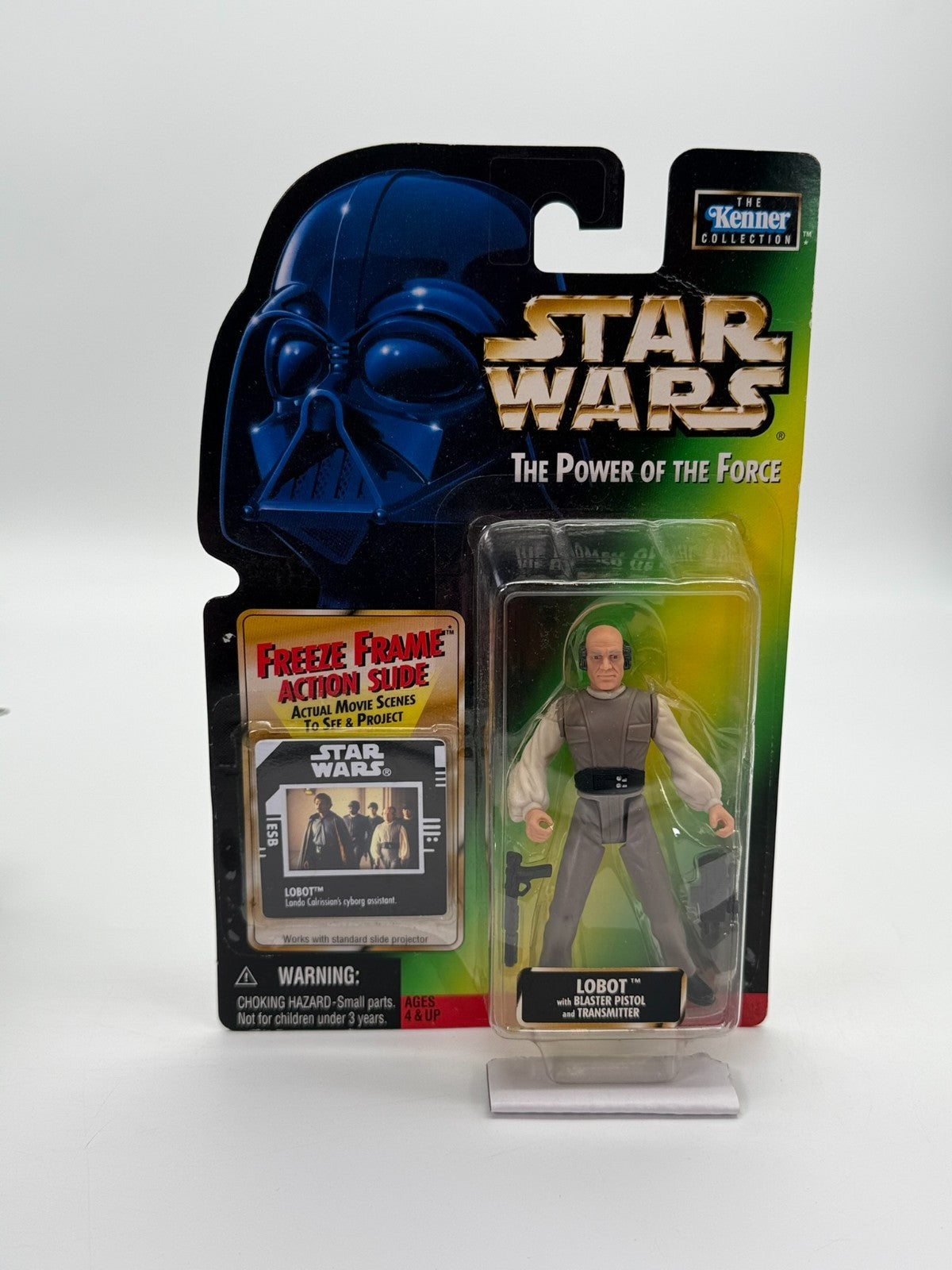 Figurine Star Wars The Power Of The Force Lobot avec Blaster Collection Kenner Neuve