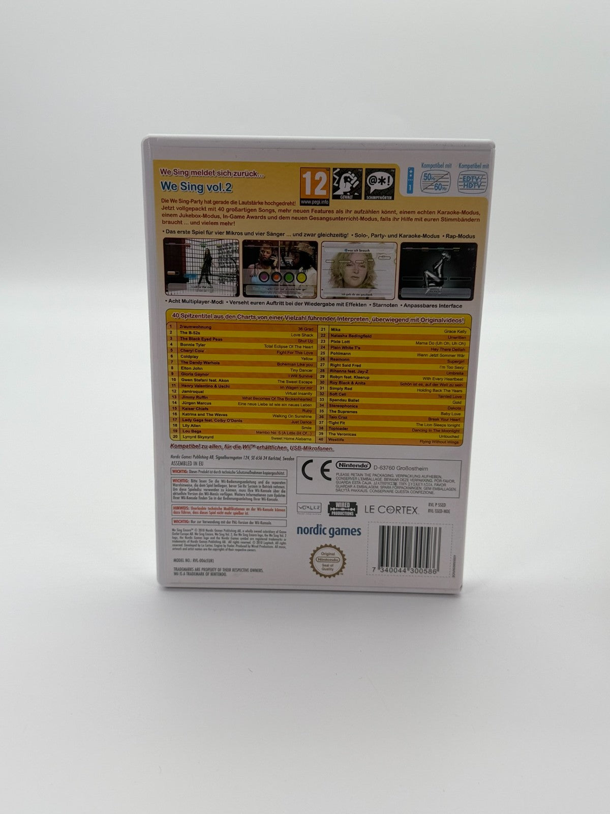 We Sing Vol.2 Nintendo Wii Sehr guter Zustand CIB OVP
