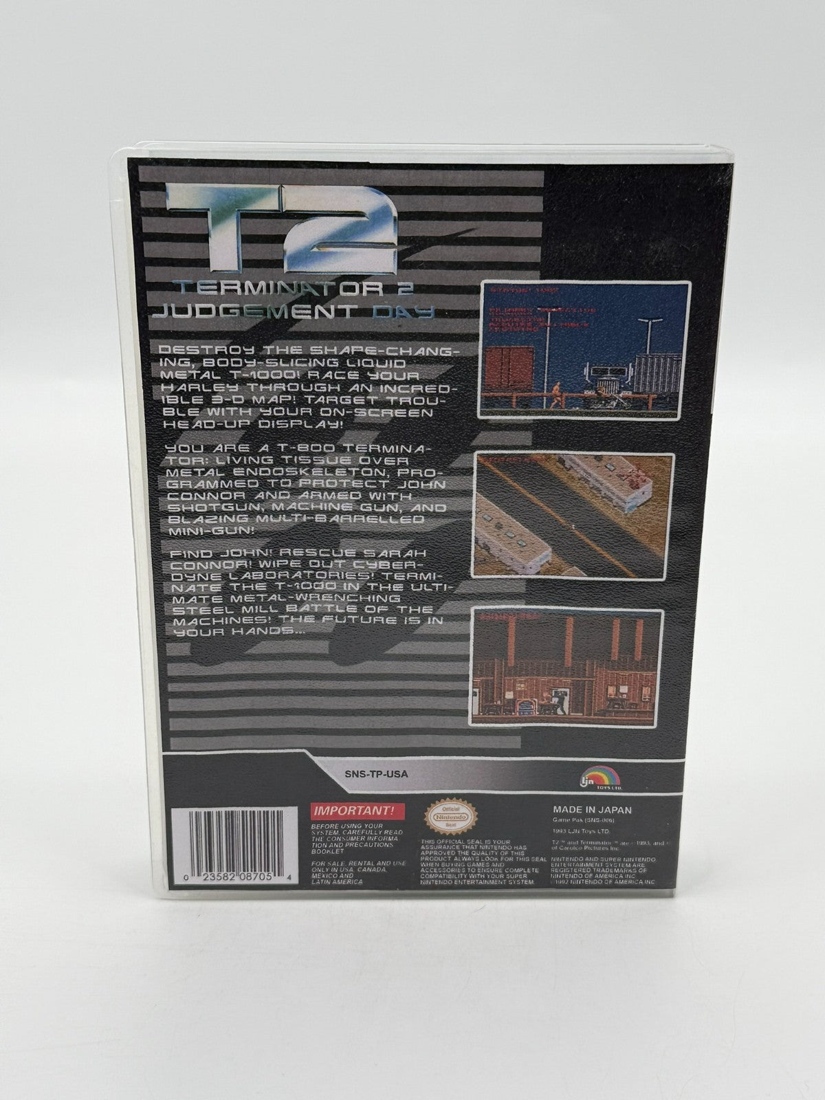 Terminator 2 Judgment Day Super Nintendo SNES NTSC-U/C good condition