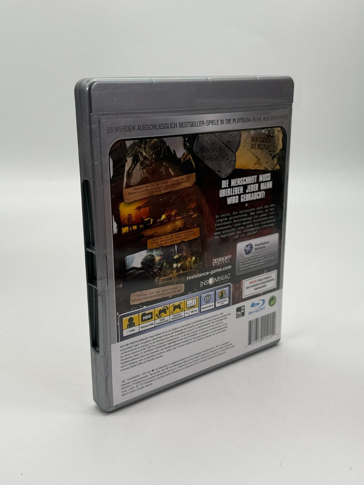 Resistance 2 Platine Sony PlayStation 3 Très bon état CIB OVP