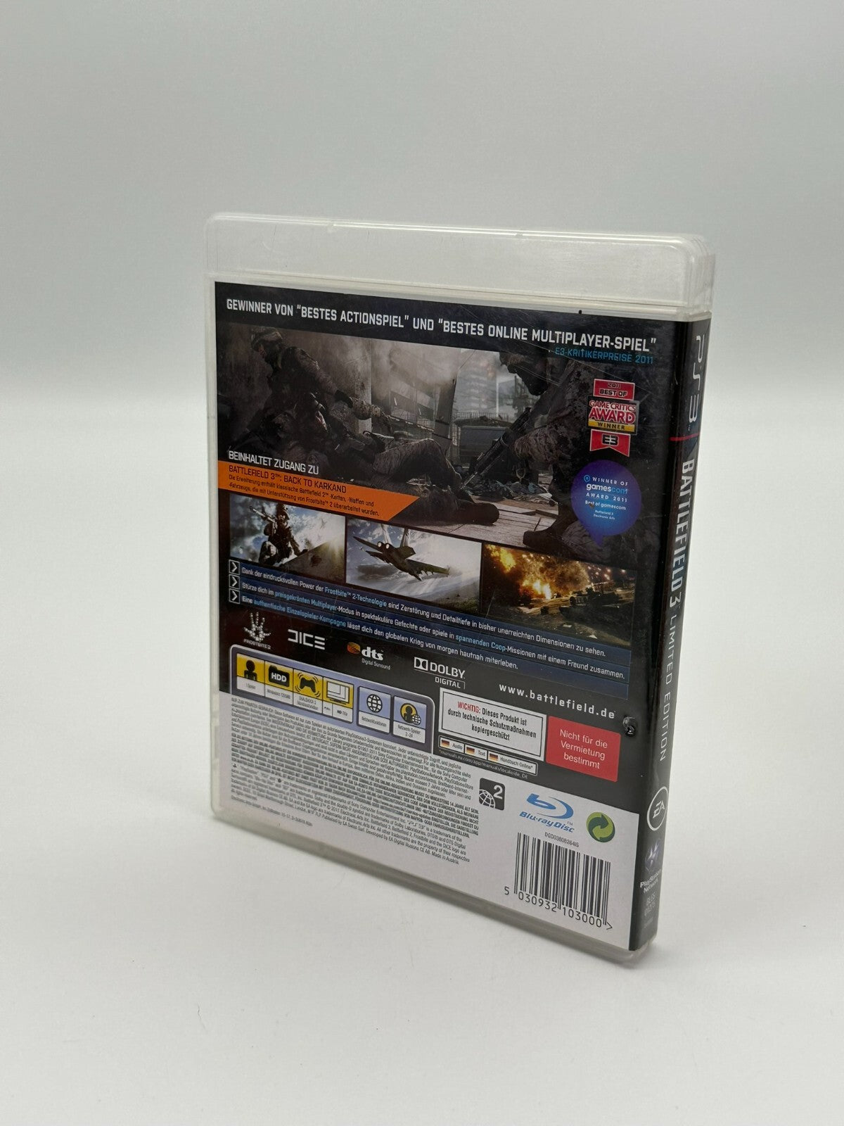 Battlefield 3 Limited Edition Sony Playstation 3 PS3 Gut - Sehr gut CIB OVP