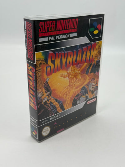 Skyblazer Super Nintendo SNES PAL bon état Cartouche + Housse de protection