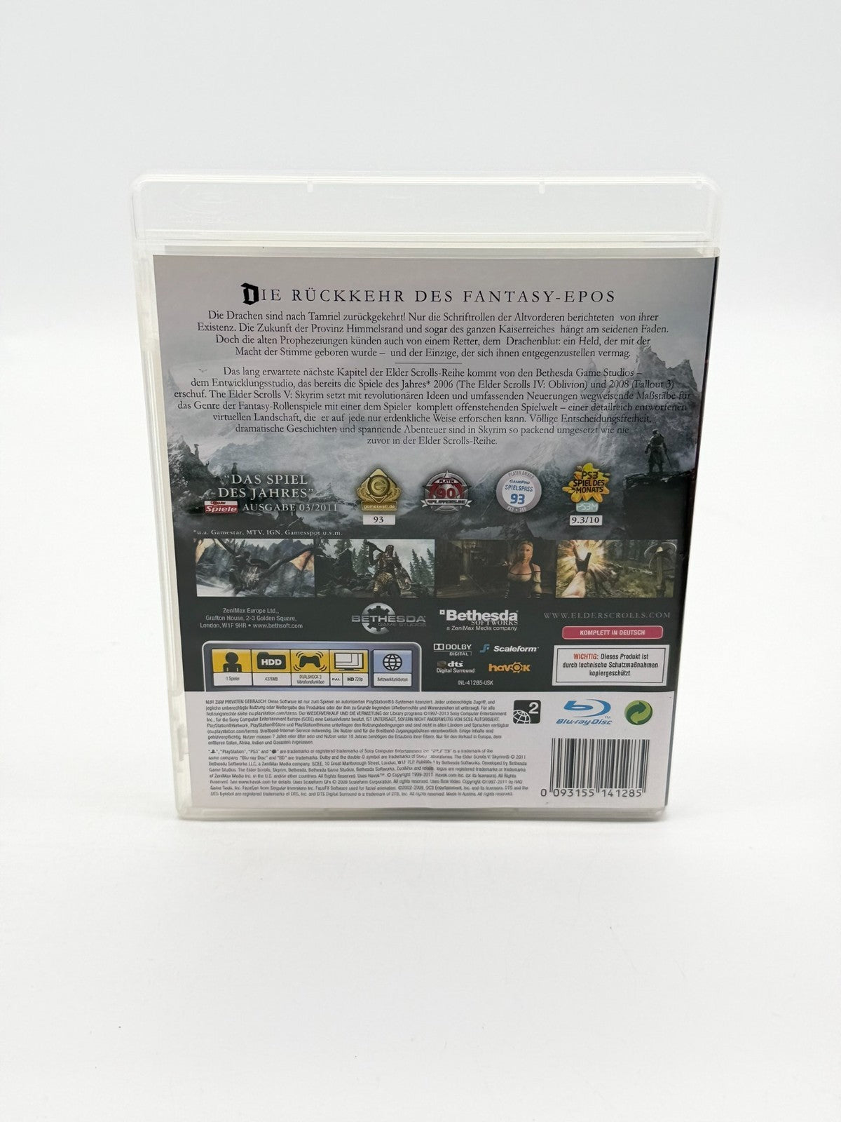 The Elder Scrolls V Skyrim Sony Playstation 3 Sehr guter Zustand OVP