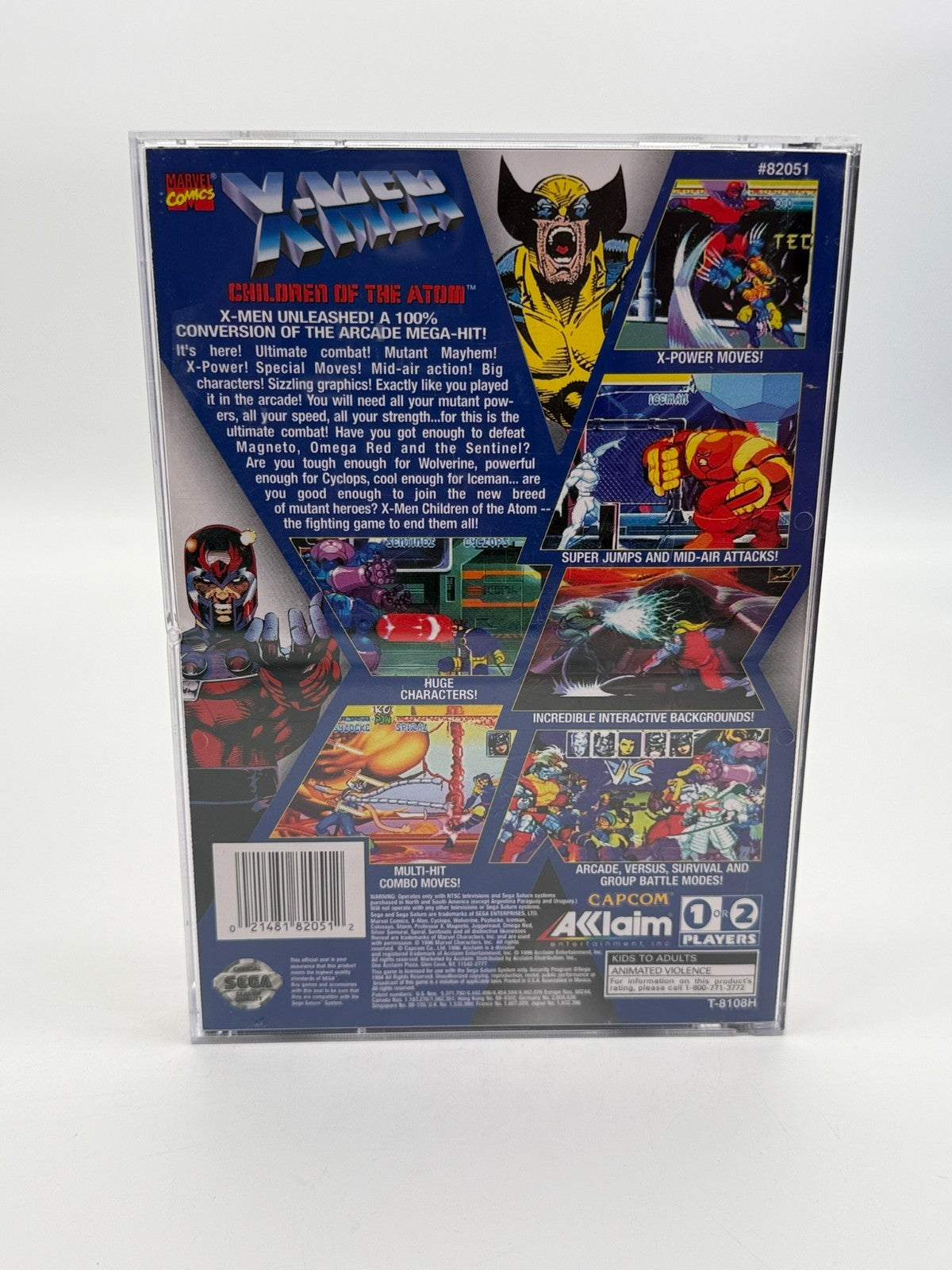 X-Men Children Of The Atom Sega Saturn NTSC-U/C good condition CIB OVP Long Box