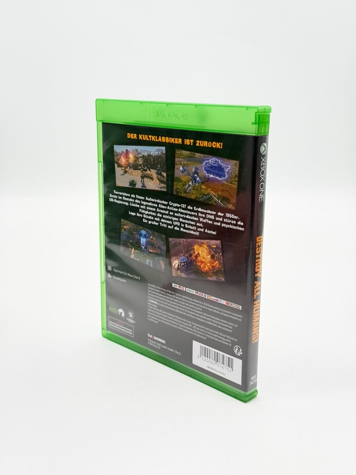 Destroy All Humans Microsoft XBox One Très bon état Emballage d'origine