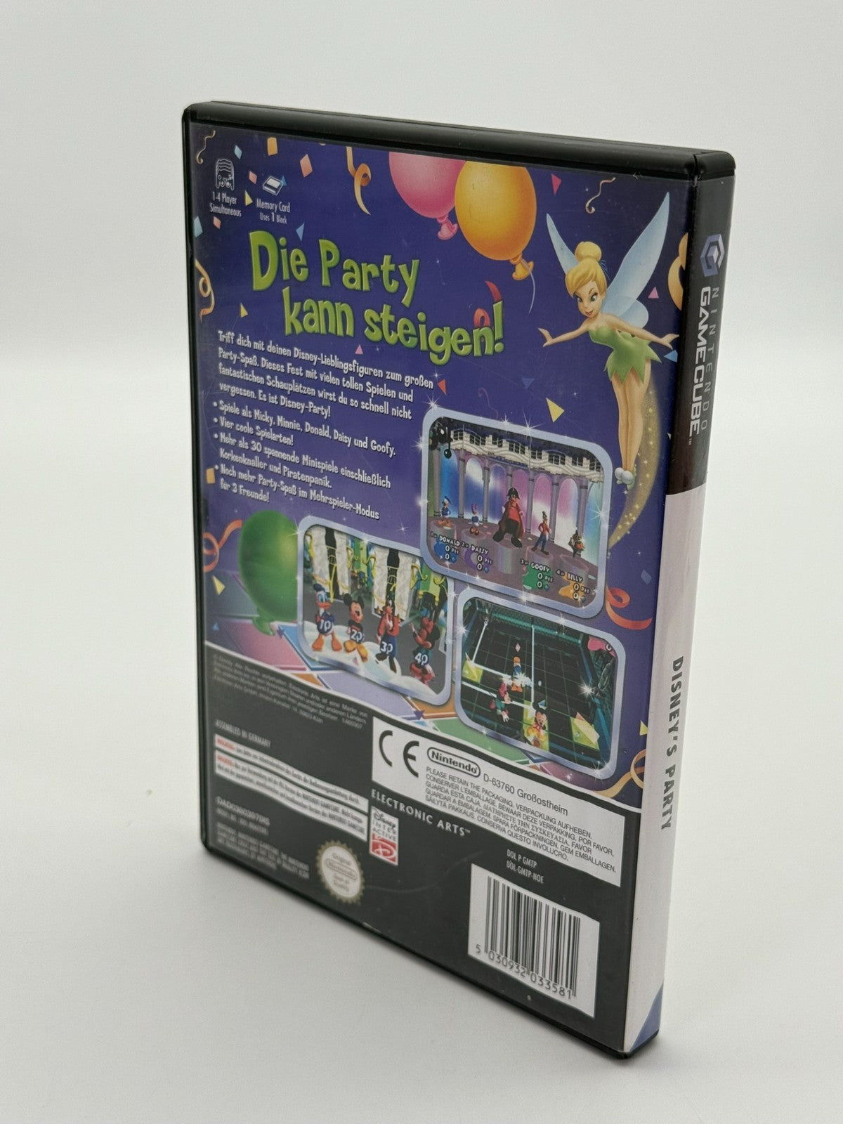 Disney Party Nintendo Gamecube bon état CIB emballage d'origine