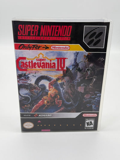 Super Castlevania IV Super Nintendo SNES NTSC-U/C Very Good Manual + Cartridge